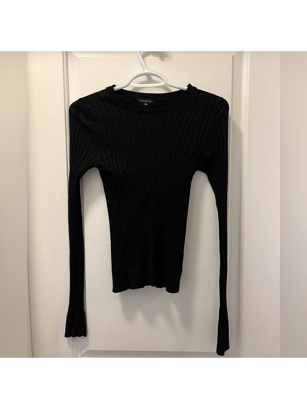 *4 for $25* Dynamite black Long Sleeve Ribbed sweater